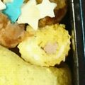 ビーグルのソラ's cooksnap of when they made キャラ弁お弁当に★魚ニソのハートの卵焼き.