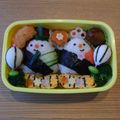 よっしぃ☆m1234's cooksnap of when they made キャラ弁＊簡単♪真ん丸おにぎりひな祭り弁.