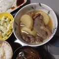 よちりん's cooksnap of when they made 牛スジと大根 蒟蒻の味噌煮.