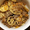 優子の部屋's cooksnap of when they made 簡単☆牛肉とレンコンのきんぴら.