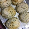 クック9P6O5D☆'s cooksnap of when they made 天然酵母でモチッとゴマ入りパン！.
