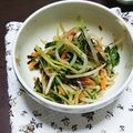 サンフランシスコ's cooksnap of when they made 塩昆布が決め手☆モヤシと豆苗のナムル.