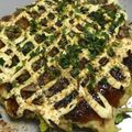 ふぅ～うちゃん♪'s cooksnap of when they made 冷蔵庫の残り物で簡単！白菜豆腐のお好み焼.