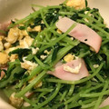 leaf0811's cooksnap of when they made ■豆苗とハムの卵炒め■.