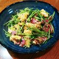 こう☆ぴか's cooksnap of when they made 豆苗とベーコンのあっさり卵炒め.