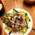 クックUXM7QJ☆'s cooksnap of when they made 野菜たっぷり♪切り落とし肉で焼き肉サラダ.
