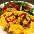 クックE7AY42☆'s cooksnap of when they made ⭐️５分で出来る簡単ふわとろオムライス！.