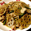 ∞kanami∞'s cooksnap of when they made 鶏もも肉と蓮根の甘辛味噌炒め♥簡単中華☆.