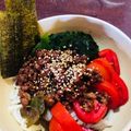 みんみん2120's cooksnap of when they made 豆腐とひき肉の肉味噌冷やしうどん.