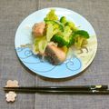 horseland's cooksnap of when they made 鮭とブロッコリーの蒸し炒め.