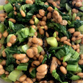  しー's cooksnap of when they made 塩昆布が◎納豆と小松菜の和え物.