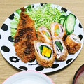 ﾏﾃｨｺ's cooksnap of when they made ほうれん草とかぼちゃの豚肉巻きフライ.
