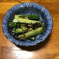 てっちゃんのお嫁さん's cooksnap of when they made 余った胡瓜@塩昆布和え.