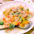 夢麗翔望mama's cooksnap of when they made 離乳食完了期❁ウインナーと野菜のクリーム.