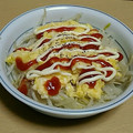 唐梨宮子's cooksnap of when they made もやしのとん平焼き風.