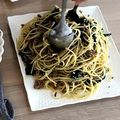 bloom's cooksnap of when they made 簡単★ほうれん草とひき肉のパスタ.