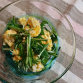 いしまいﾁｬﾝ's cooksnap of when they made 水菜大量消費♩炒り卵中華サラダ★.
