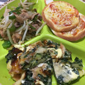 リラシャン's cooksnap of when they made 豚肉とほうれん草のお好み焼き風.