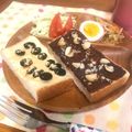 S＊mama♡'s cooksnap of when they made 黒豆とクリチのトースト.