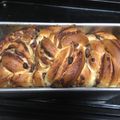 めぐ37's cooksnap of when they made あん食パン～黒糖きな粉粒あん三つ編みパン.
