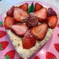 ぶーらんじぇAnne's cooksnap of when they made 簡単　可愛いストロベリーレアチーズケーキ.