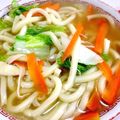 しろちゃん♡'s cooksnap of when they made 鶏ガラスープと白だしのあんかけうどん.