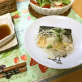 komutatata's cooksnap of when they made 鯖の塩焼きに、めかぶ＆かいわれ大根♪.