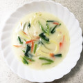 RoomA's cooksnap of when they made ほうれん草ときのこのマカロニミルクスープ.