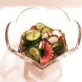 ❁Abake❁'s cooksnap of when they made もずく酢に漬けるだけ！タコと胡瓜の酢の物.