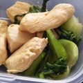 sattin0331's cooksnap of when they made チンゲン菜と鶏肉のオイスターソース炒め.