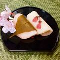 ふわとろくり～み～'s cooksnap of when they made 簡単! さくら餅♪ ほんのり桜の葉の塩味.