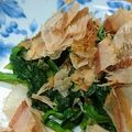 しーま♪'s cooksnap of when they made 簡単 電子レンジで ほうれん草のおひたし.