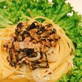 Comiy's cooksnap of when they made 簡単ランチにマヨ昆布佃煮の和パスタ.