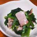 ㌧㌧ナデナデ's cooksnap of when they made ベーコンとほうれん草のソテー.