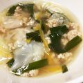 myao13's cooksnap of when they made ＊鶏そぼろdeコラーゲンスープ＊.