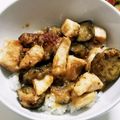 亜矢佳's cooksnap of when they made 鶏ムネ肉と茄子の甘味噌炒め丼.