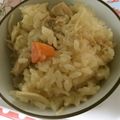 クックDAOELB☆'s cooksnap of when they made 鳥もも肉とキノコの炊き込みご飯.