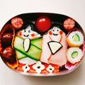 miniまむ♡'s cooksnap of when they made キャラ弁！「ひな祭り弁当」おにぎりで簡単.
