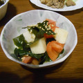 ramieru's cooksnap of when they made トマト入り長芋とわかめの和えもの.