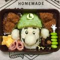 かおﾆｬﾝ子's cooksnap of when they made ♪スーパーマリオ♪ルイージ♪キャラ弁♪.