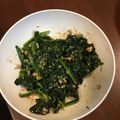 かなめ55's cooksnap of when they made 我が家の甘辛～な♪小松菜のごま和え★.