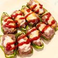 まやチャン's cooksnap of when they made ☆ピーマンの肉詰め☆.