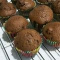 三毛猫れんか's cooksnap of when they made 全粒粉１００％★チョコ★クルミ★マフィン.