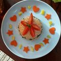 まぁこぽん's cooksnap of when they made 1歳誕生日☆離乳食ケーキ風プレート.