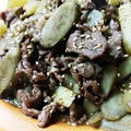 クックCQNQBG☆'s cooksnap of when they made レンジで簡単☆豚こまと牛蒡のしぐれ煮。.