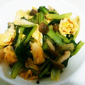 ☆マカロンmama☆'s cooksnap of when they made 小松菜としめじのたまご炒め♪.