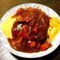 ☆さ☆く☆ら☆'s cooksnap of when they made ハヤシで簡単！チーズオムライス.