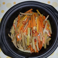 紅茶とチーズケーキ's cooksnap of when they made セロリとごぼうと人参のきんぴら.