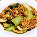 ogu0430's cooksnap of when they made 青梗菜のひき肉オイスターソース.
