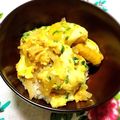 しょうちゃんれしぴ's cooksnap of when they made チキンナゲットでチーズ親子丼.